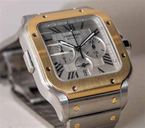 cartier santos chronograph watch.